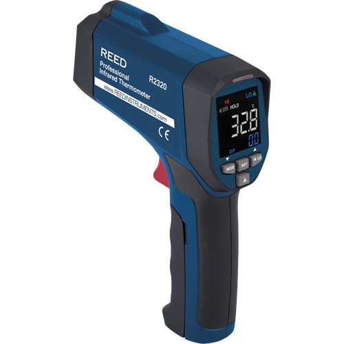 Professional Infrared Thermometer, -26 - 1472° F ( -32 - 800° C ), 30:1, Adjustable Emmissivity Seaboard Timber Mart