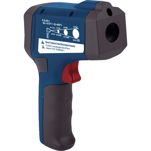 Professional Infrared Thermometer, -26 - 1472° F ( -32 - 800° C ), 30:1, Adjustable Emmissivity Seaboard Timber Mart