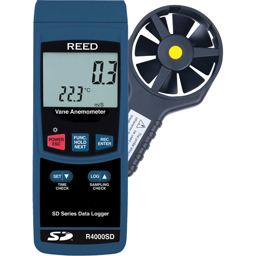 Thermo-Anemometer, Data Logging, 0.4 to 30.0 m/sec Air Velocity Range Seaboard Timber Mart
