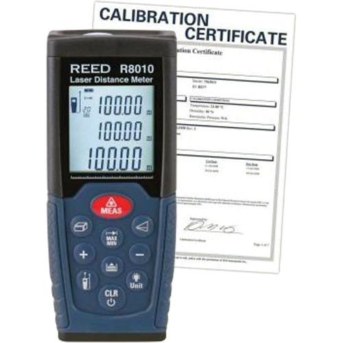 Laser Distance Meter with NIST Certificate, 1.92" - 328' (5 cm - 100 m) Range, Digital (Electronic) Seaboard Timber Mart