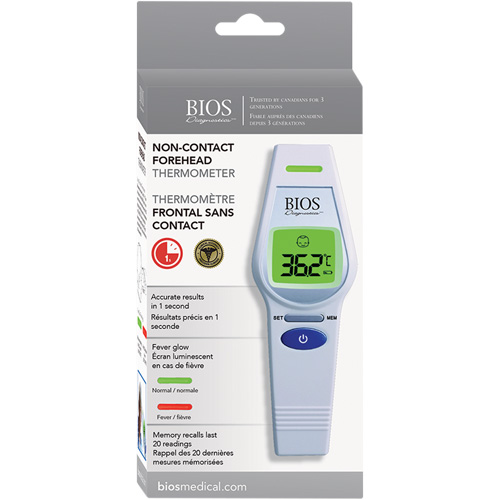 Non-Contact Forehead Thermometer, 0°C - 100.0°C (32.0°F - 212.0°F), Fixed Emmissivity Seaboard Timber Mart