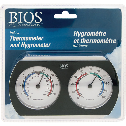 Indoor Thermometer/Hygrometer, 10°- 130° F ( -25° - 55° C ) Seaboard Timber Mart