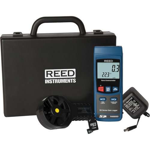 Vane Thermo-Anemometer Kit, Data Logging, 0.4 - 30.0 m/sec Air Velocity Range Seaboard Timber Mart