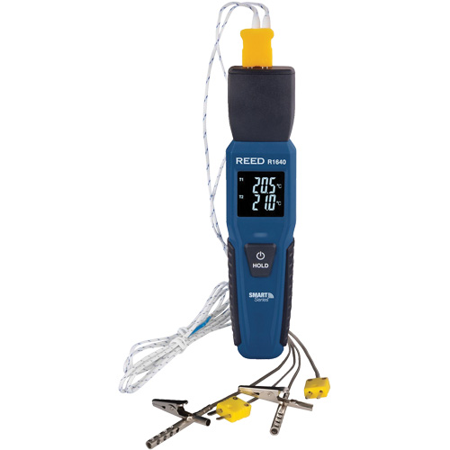 R1640 Smart Series Thermocouple Thermometer with Oven/Freezer Thermocouple Probes, Contact, Digital, 32-122°F (0-50°C) Seaboard Timber Mart