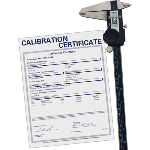 Digital Caliper with Traceable Certificate, 0.0005" (0.01 mm) Resolution, 0" - 12" (0 mm - 300 mm) Range Seaboard Timber Mart