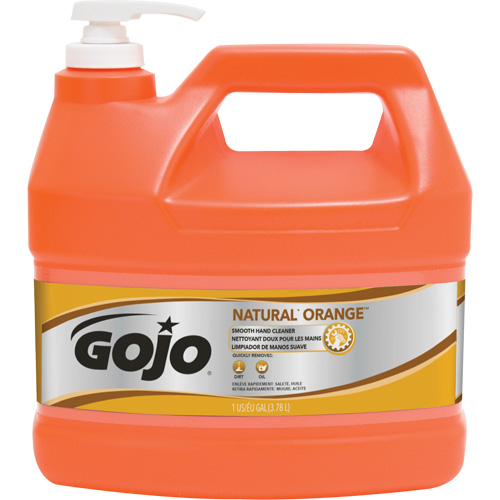 Nettoyant &agrave; mains Natural Orange, Cr&egrave;me, 3,78 L, Cruche, Agrumes/Orange Seaboard Timber Mart