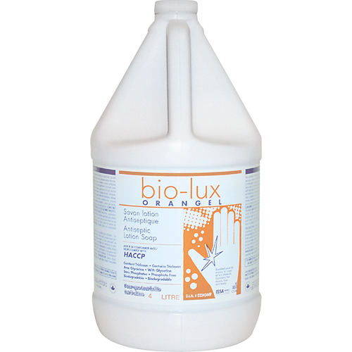 Bio-Lux Orangel Antiseptic Lotion Soap, Liquid, 4 L, Scented Seaboard Timber Mart