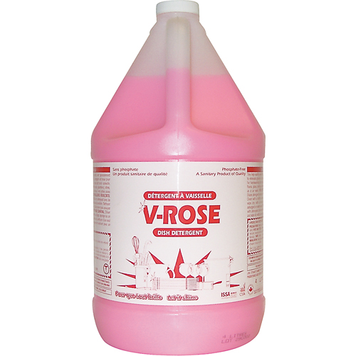 D&eacute;tergent liquide pour vaisselle V-Rose, Liquide, 4 L, Fraîcheur Seaboard Timber Mart