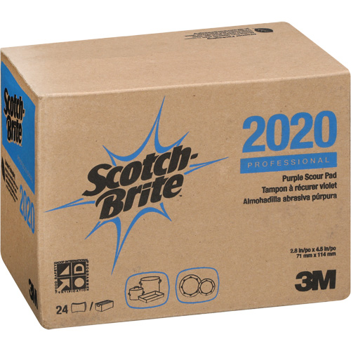 Scotch-Brite Purple Scour Pad, 4-1/2" L x 2-4/5" W Seaboard Timber Mart