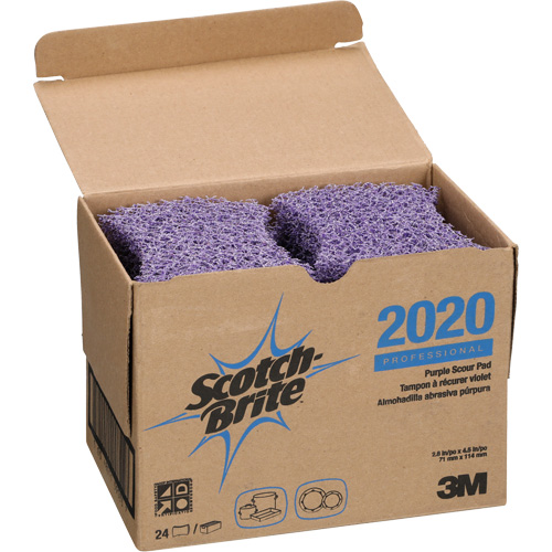 Scotch-Brite Purple Scour Pad, 4-1/2" L x 2-4/5" W Seaboard Timber Mart