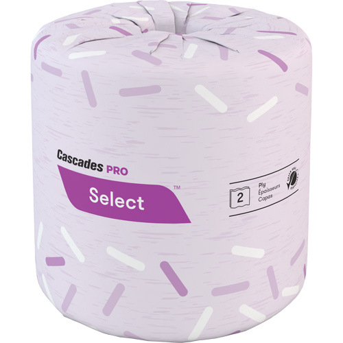 Pro Select&reg; Toilet Paper, 2 Ply, 500 Sheets/Roll, White Seaboard Timber Mart