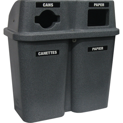 Recycling Containers Bullseye, Curbside, Plastic, 2 x 22 US gal. Seaboard Timber Mart