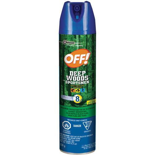 Insectifuge pour sportifs Off! R&eacute;gions sauvages, DEET &agrave; 30 %, A&eacute;rosol, 230 g Seaboard Timber Mart