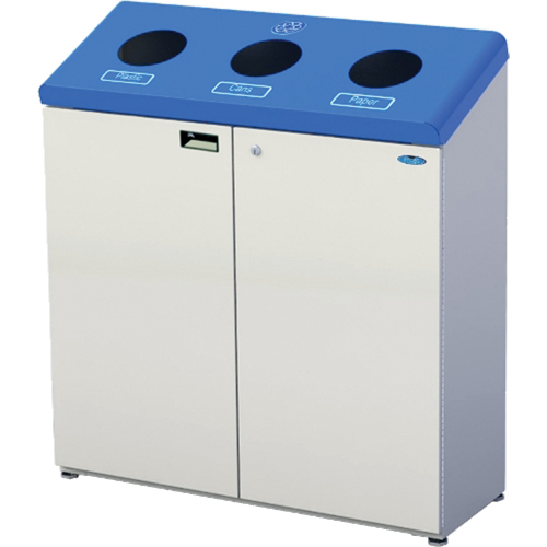 Stand Alone Recycling Stations, Bulk, Steel, 53.1 US Gal. Seaboard Timber Mart
