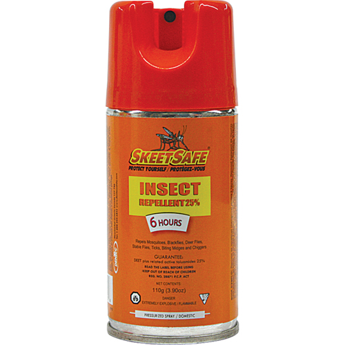 SkeetSafe&reg; Insect Repellent, 25% DEET, Aerosol, 3.9 oz. Seaboard Timber Mart