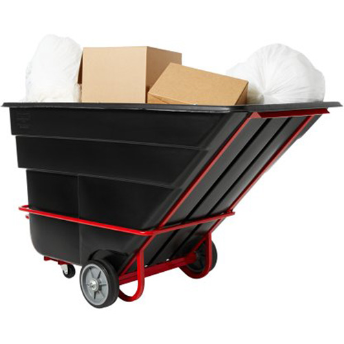 Tilt Truck, Black Recycled Plastic, 1/2 cu.yd., 1400 lbs. Load Capacity Seaboard Timber Mart