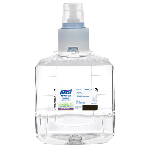 D&eacute;sinfectant pour les mains avanc&eacute; en mousse LXT-12, 1200 ml, Cartouche de recharge, 70 % alcool Seaboard Timber Mart