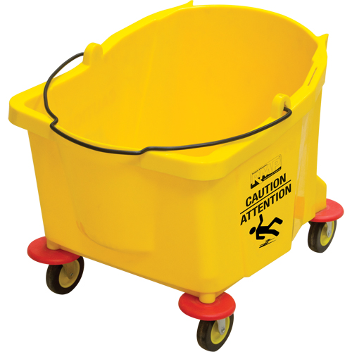 Seau pour vadrouille, Capacit&eacute; de 9.5 gal. US (38 pintes), Jaune Seaboard Timber Mart