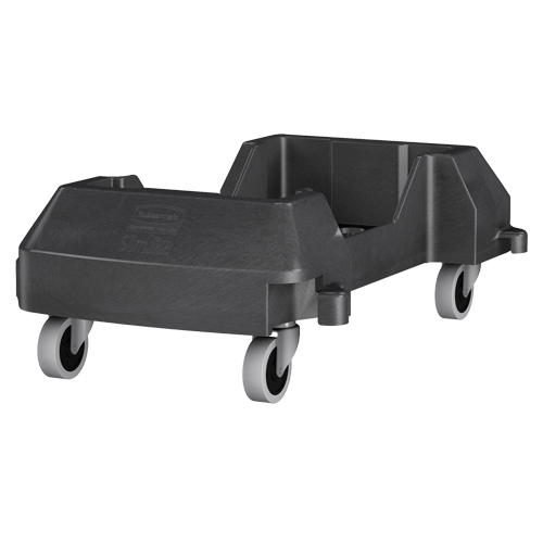 Chariot Slim Jim, Polypropyl&egrave;ne, Noir, Convient aux contenants 11" x 20" Seaboard Timber Mart