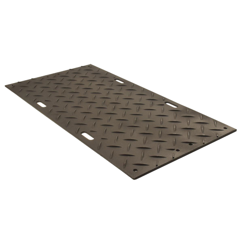 Protecteur de sol d'usage moyen, 4' x 8', Poly&eacute;thyl&egrave;ne haute densit&eacute;, Textur&eacute;, Noir Seaboard Timber Mart