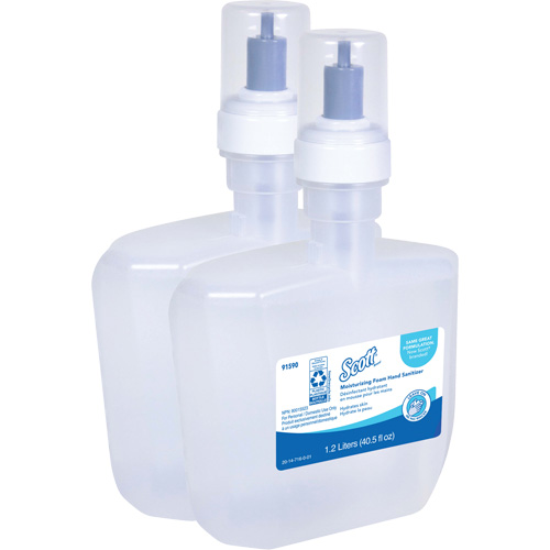 D&eacute;sinfectant moussant et hydratant pour les mains Pro de Scott, 1200 ml, Cartouche de recharge, 62% alcool Seaboard Timber Mart
