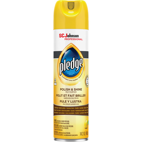 Pledge&reg; Lemon Furniture Polish, 14.2 oz., Aerosol Can Seaboard Timber Mart