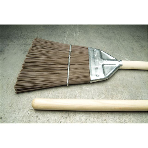 Railroad Broom, Wood Handle, Polypropylene Bristles, 55" L Seaboard Timber Mart