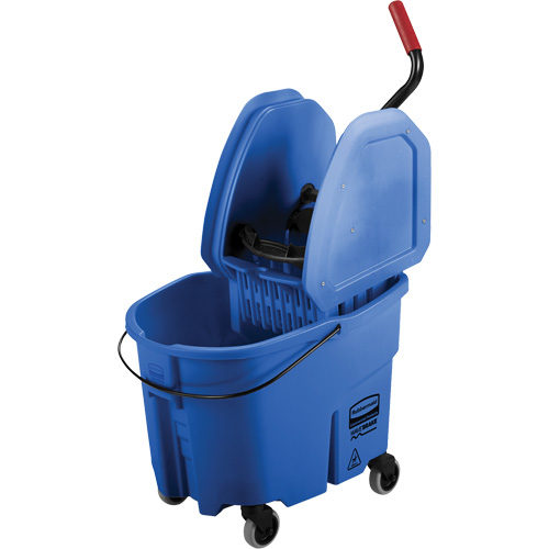 WaveBrake&reg; Mop Bucket & Wringer Combo Pack, Down Press, 8.75 US Gal.(35 Quart), Blue Seaboard Timber Mart