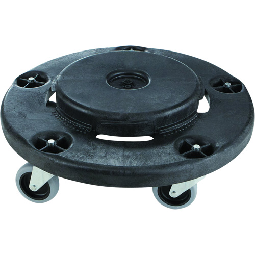 Socle roulant silencieux Brute, Poly&eacute;thyl&egrave;ne, Noir, Convient aux contenants 26-1/2" dia. Seaboard Timber Mart