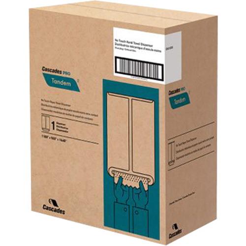 Distributeur d'essuie-mains Pro Tandem, Sans contact, 11,5" la x 9" p x 16,6" h Seaboard Timber Mart