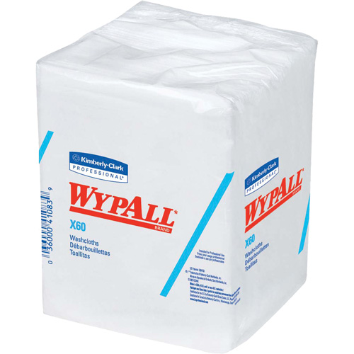 X60 Hygienic Washcloths, All-Purpose, 12-1/2" L x 10" W Seaboard Timber Mart