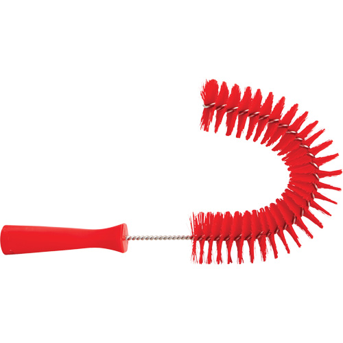 Brosse recourb&eacute;e, Soies Moyen/Ferme, Longueur de 15-1/2", Rouge Seaboard Timber Mart