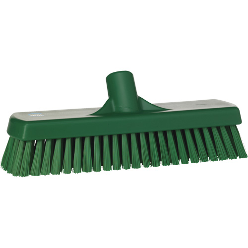 Brosse &agrave; r&eacute;curer pour planchers et murs, Crins Ferme, 12", Polyester, Vert Seaboard Timber Mart