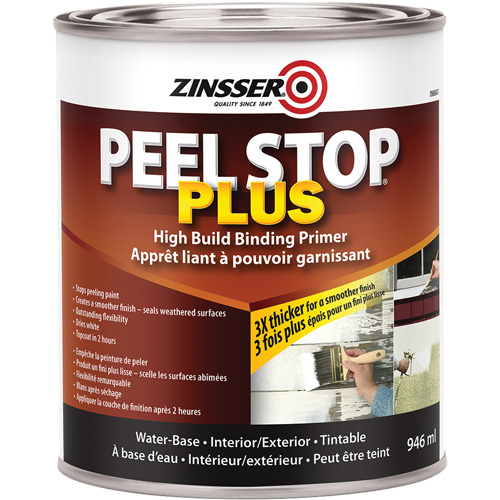 Couche primaire avec liant Plus High Build Peel Stop, 946 ml, Canette, Blanc Seaboard Timber Mart