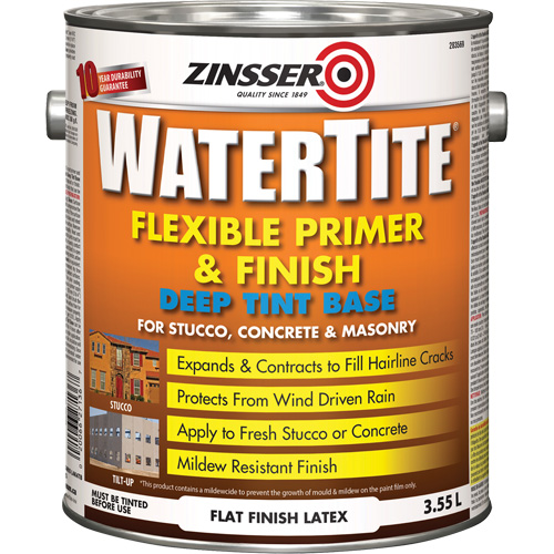 Couche primaire et de finition flexible et r&eacute;sistante aux intemp&eacute;ries Watertite, 3,55 L, Gallon, Base &agrave; ton fonc&eacute; Seaboard Timber Mart