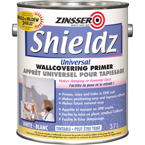 Shieldz&reg; Universal Wall Covering Primer, 3.7 L, Gallon, Tintable White Seaboard Timber Mart