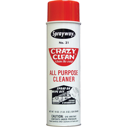 Crazy Clean&reg; All Purpose Cleaner, 20 oz., Aerosol Can Seaboard Timber Mart