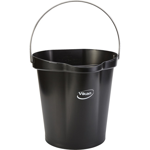 Seau pour l'hygi&egrave;ne des aliments, Noir, 3 gal. US Seaboard Timber Mart