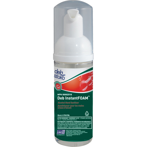 D&eacute;sinfectant pour les mains Instantfoam, 47 ml, Bouteille &agrave; pompe, 70 % alcool Seaboard Timber Mart