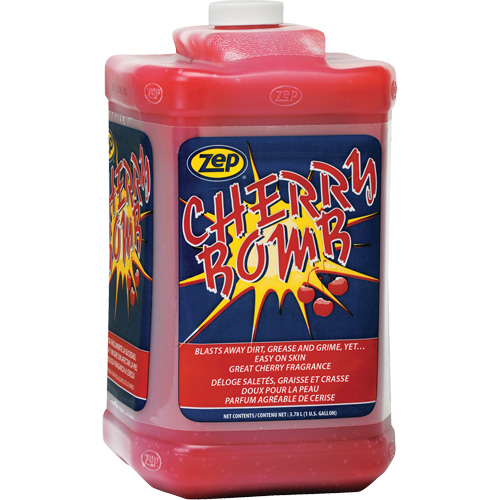 Nettoyant surpuissant pour les mains Cherry Bomb, Pierre ponce, 3,78 L, Bouteille, Cerise Seaboard Timber Mart