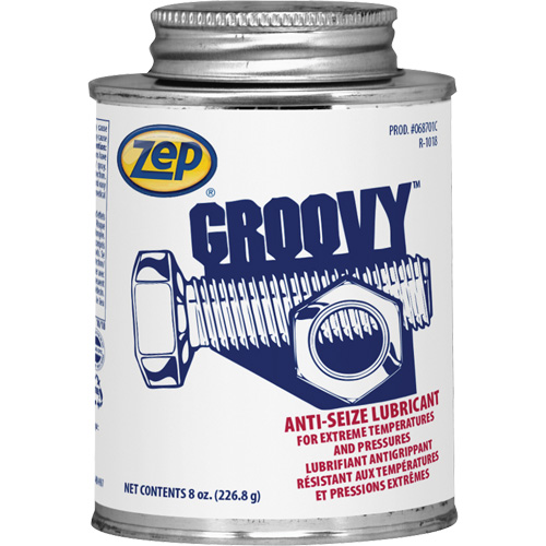 Groovy Lubricant & Anti-Seize, 8 oz., Brush Top Can, 2100°F (1100°C) Max. Temp Seaboard Timber Mart