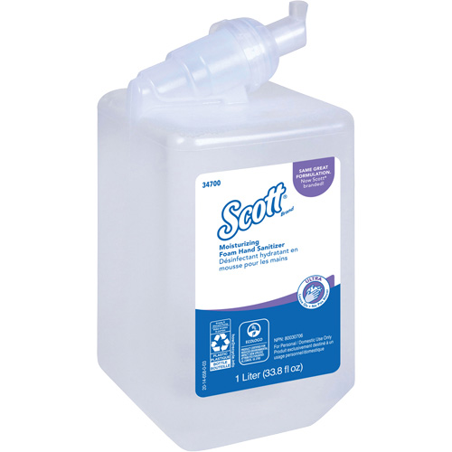 Scott&reg; Control Super Moisturizing Foam Hand Sanitizer, 1000 ml, Cartridge Refill, 70% Alcohol Seaboard Timber Mart