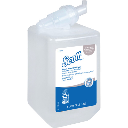 Scott&reg; Essential Alcohol Free Foam Hand Sanitizer, 1000 ml, Cartridge Refill, 0% Alcohol Seaboard Timber Mart