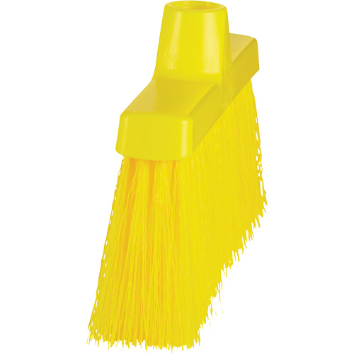ColorCore Angle Head Broom, Medium Bristles, 10", Polypropylene, Yellow Seaboard Timber Mart