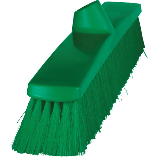 ColorCore Push Broom, Fine Bristles, 24", Polypropylene, Green Seaboard Timber Mart