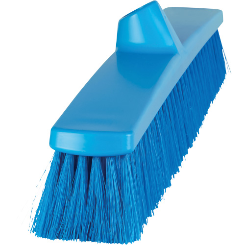 ColorCore Push Broom, Fine Bristles, 24", Polypropylene, Blue Seaboard Timber Mart