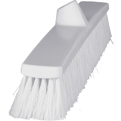 ColorCore Push Broom, Fine Bristles, 24", Polypropylene, White Seaboard Timber Mart