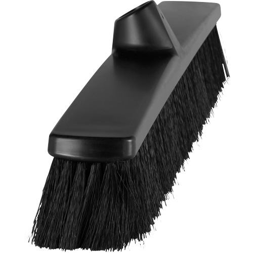 ColorCore Push Broom, Fine Bristles, 24", Polypropylene, Black Seaboard Timber Mart