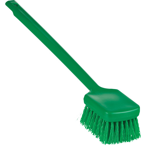 ColorCore Long Handle Brush, Stiff Bristles, 20" Long, Green Seaboard Timber Mart