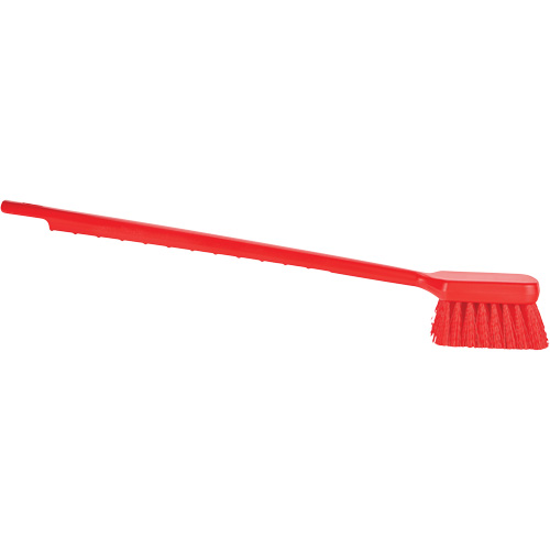 ColorCore Long Handle Brush, Stiff Bristles, 20" Long, Red Seaboard Timber Mart